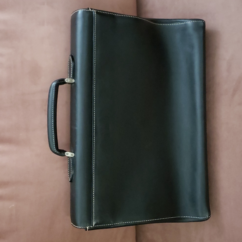 Genuine Asprey London Leather 2 Folder Briefcase Gem